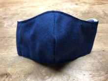 Picture of Face Mask (worn behind the ears) with Filter Pocket for Children-Navy Blue